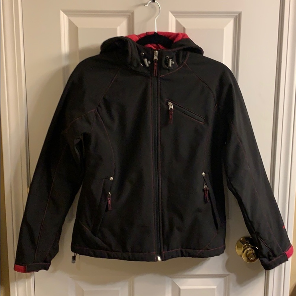 Free Country Winter Ski Jacket Small Black Pink - Picture 1 of 7